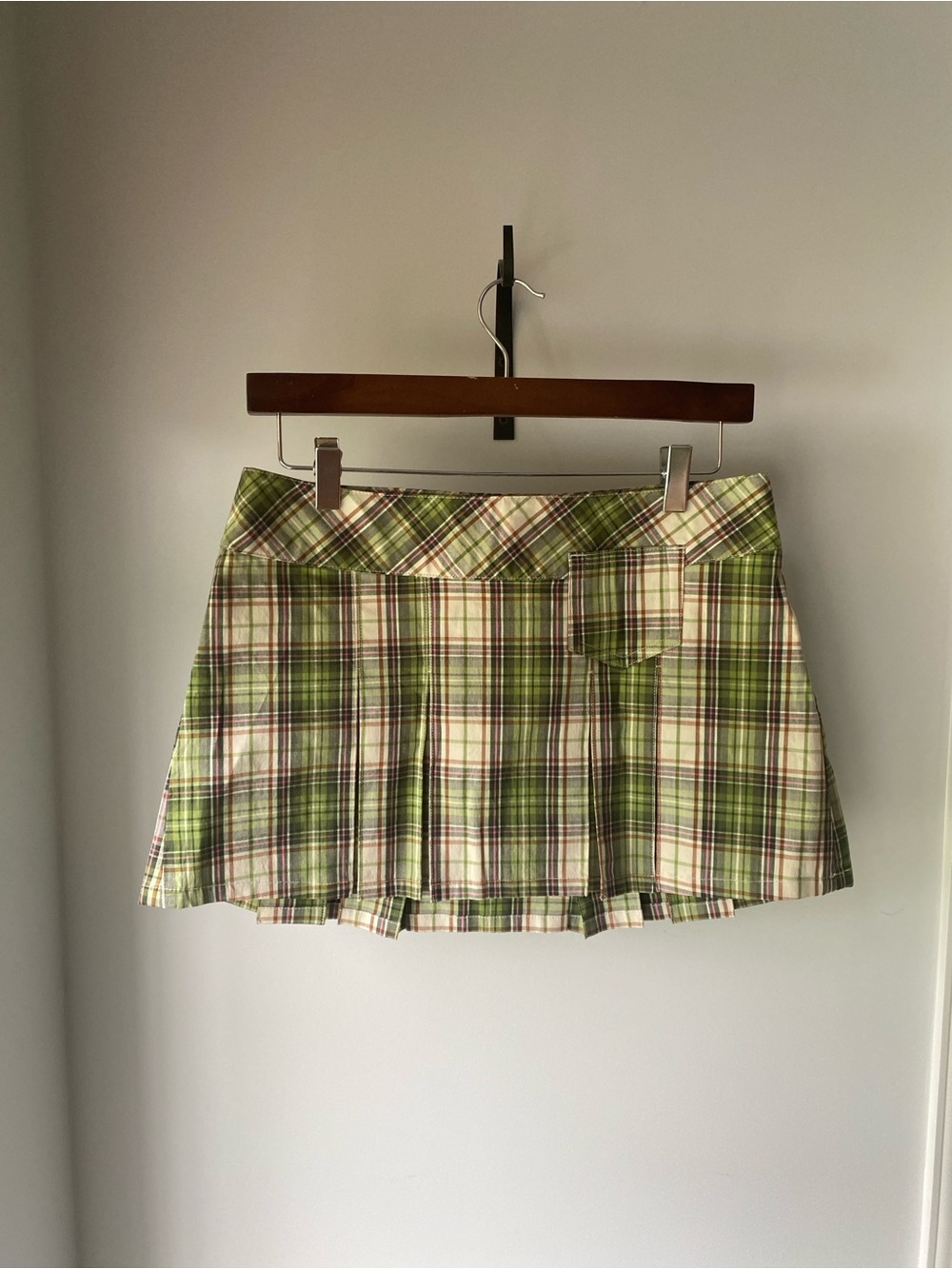 Vintage Y2K Abercrombie & Fitch 2000s plaid pleated mini skirt -Size 2 - NWT